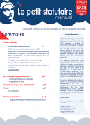 Le petit statutaire - Novembre 2024