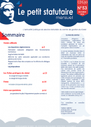 Le petit statutaire - Octobre 2024