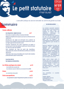 Le petit statutaire - avril 2025