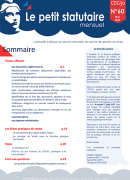 Le petit statutaire - mai 2025