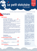 Le petit statutaire Nov. 2025