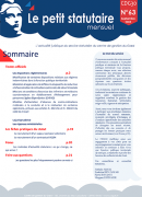 Le petit statutaire Sept. 2025